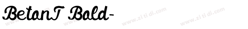 BetonT Bold字体转换